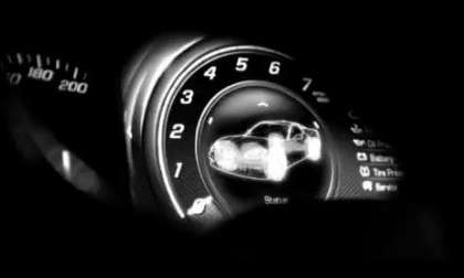 The speedometer and tachometer of the 2014 Chevrolet Corvette 