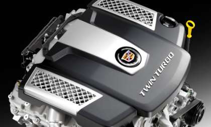 The new twin turbo V6 for the 2014 Cadillac CTS
