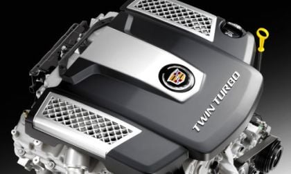 The new twin turbo V6 for the 2014 Cadillac CTS