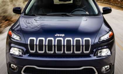 The front end of the 2014 Jeep Cherokee 