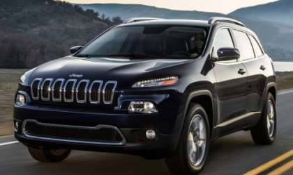 The 2014 Jeep Cherokee on the road