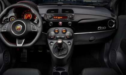A look at the interior of the 2012 Fiat 500 Abarth