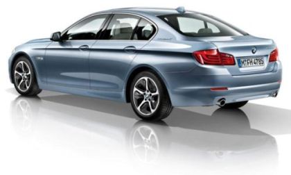 The back of the new BMW ActiveHybrid 5 Series