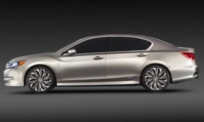 The side profile of the Acura RLX Concept