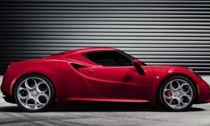 The side profile of the new 2014 Alfa Romeo 4C 
