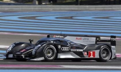 The side of the Audi R18 TDI race car