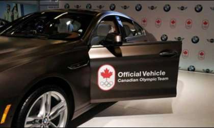 A BMW bearing the Canadian Olympics trademark.
