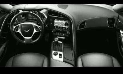 A screenshot from the 2014 Corvette Stingray interior video
