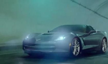 The 2014 Chevrolet Corvette Stingray in the new Chevy TV ad