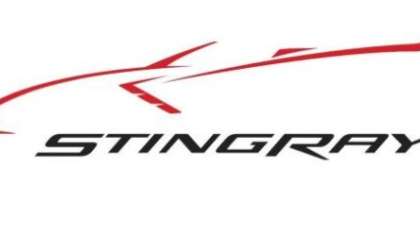 The teaser artwork of the 2014 Corvette Stingray Convertible