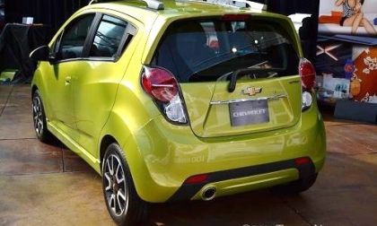 A look at the 2012 Chevy Spark from the back