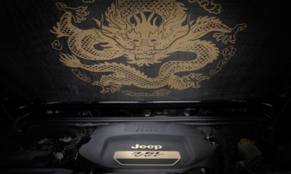 The underhood area of the Jeep Wrangler Design Concept coming to Beijing