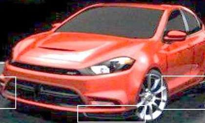 The 2014 Dodge Dart SRT4 artwork with highlighted features