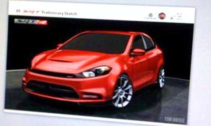 The 2014 Dodge Dart SRT4 artwork lightened for easier viewing