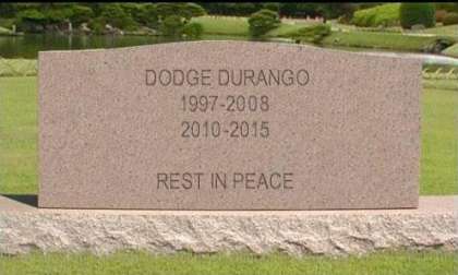 The Dodge Durango tombstone