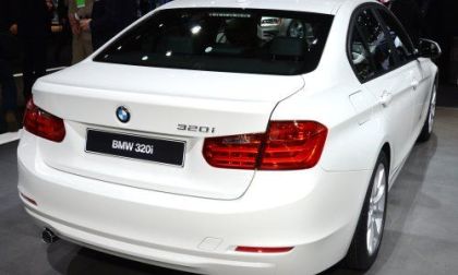 The rear end of the BMW 320i