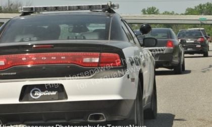 The new Detroit cop cars with Top Gear license plates