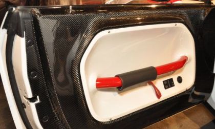 The door panel of the Dodge Challenger SRT8 ACR