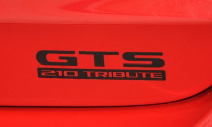 The trunk logo of the 2013 Dodge Dart GTS 210 Tribute