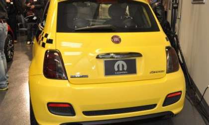 The back end of the Fiat 500 Stinger