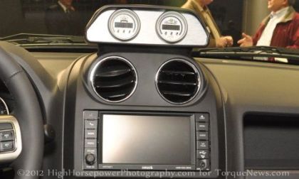 The unique gauge cluster of the new Jeep Compass True North edition