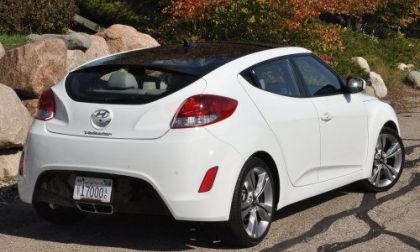 The back corner of the 2012 Hyundai Veloster