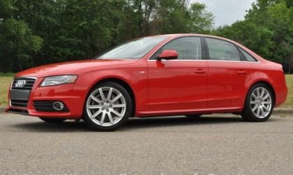 The side profile of the 2012 Audi A4 Premium Plus
