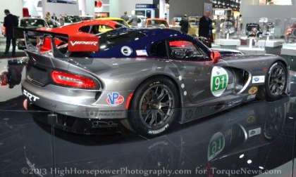 The back end of the #91 SRT Viper GTS-R