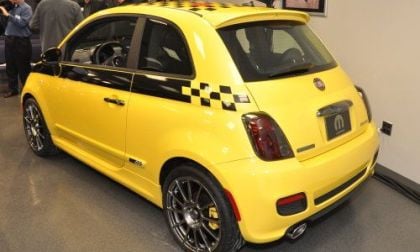 A side view of the Fiat 500 Stinger