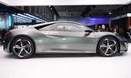 The side profile of the 2013 Acura NSX Concept