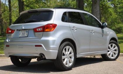 The rear end of the 2012 Mitsubishi Outlander Sport SE AWC