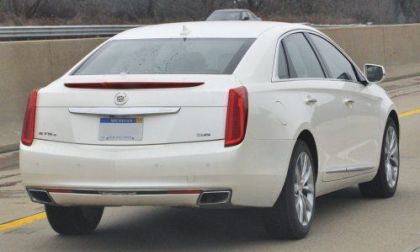 The back end of the Cadillac XTS4 sedan