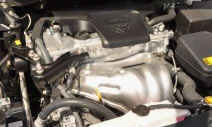 The 4-cylinder engine of the 2012 Toyota Camry