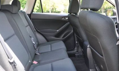 The rear seat of the 2013 Mazda CX5 Sport