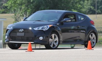 The Veloster Turbo in some autocross action.