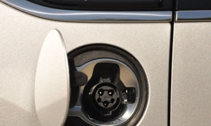 The charging door of the 2011 Chevrolet Volt