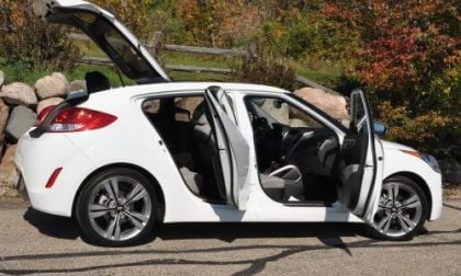 The 2012 Hyundai Veloster opened up
