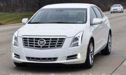 The driver's side front corner of the Cadillac XTS4 