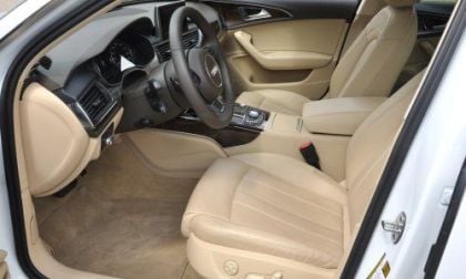A look at the front seats of the 2012 Audi A63.0 Prestige Quattro