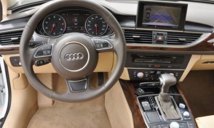 A look at the cockpit area of the 2012 Audi A63.0 Prestige Quattro