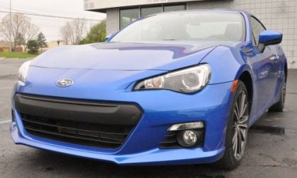 The front end of the Subaru BRZ caught in the wild