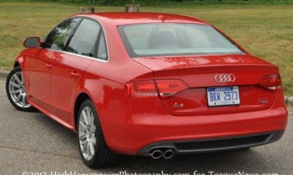 The back end of the 2012 Audi A4 Premium Plus