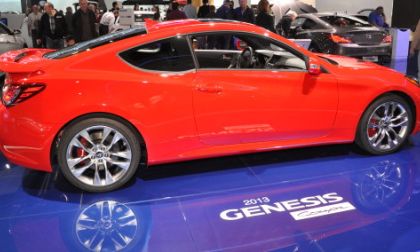 The side profile of the 2013 Hyundai Genesis Coupe 3.8