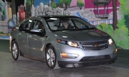 The 2011 Chevrolet Volt in motion