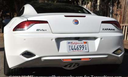 A closer look at the back end of the Fisker Karma EcoChic
