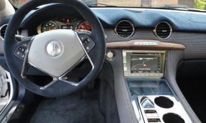The dash of the Fisker Karma EcoChic