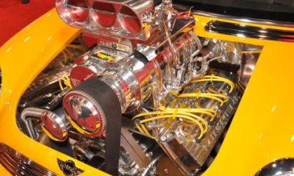 The engine of the Maxi Cooper