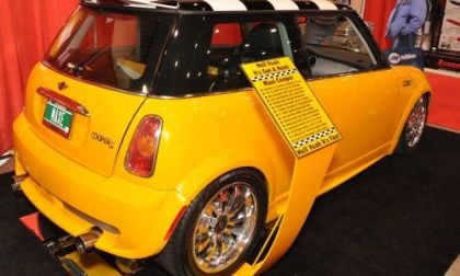 The Hemi powered Maxi Cooper from the rear