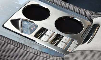 The center console of the Fisker Karma EcoChic