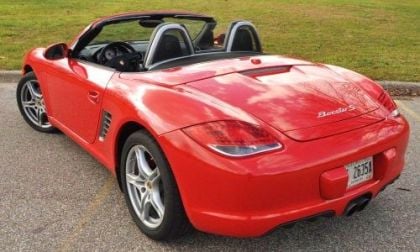 The rear end of the 2012 Porsche Boxster S 